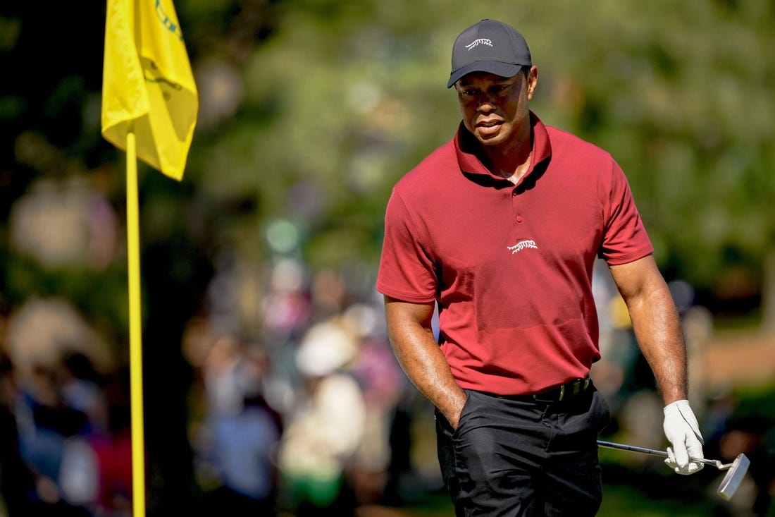 PGA Tiger Woods Still on track for tournament per month target